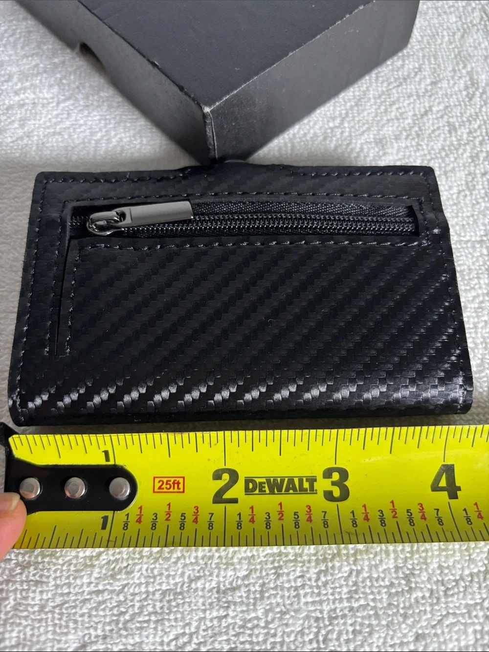 Carbon Fiber Black Minimalist Card & Key Holder